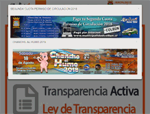 Tablet Screenshot of municipalidadcolbun.cl